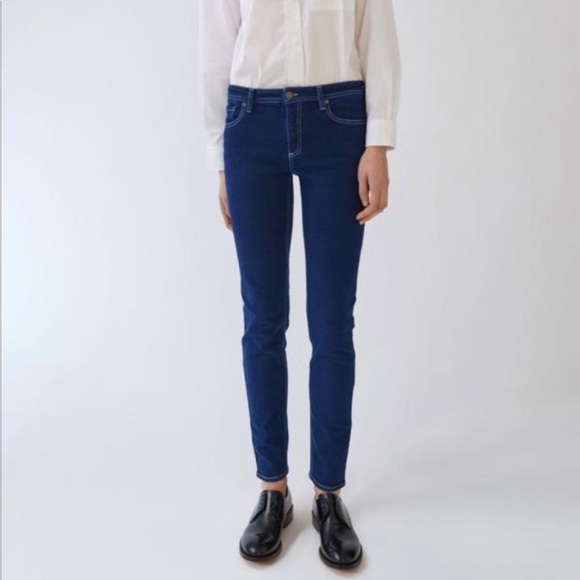 Acne Studios Bla Konst Climb Cobalt Jeans Women's W27/L32 Skinny